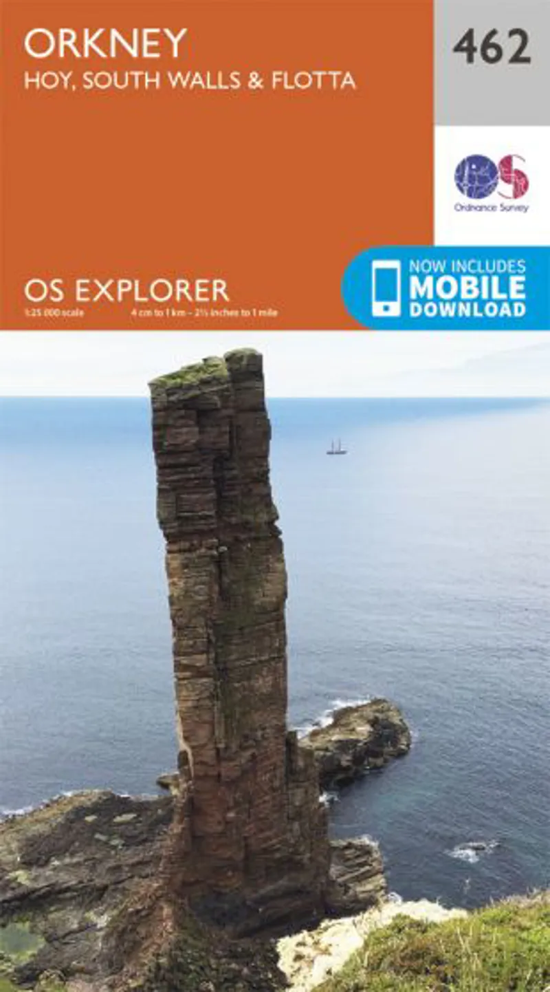 OS Explorer Map 462 - Orkney - Hoy South Walls and Flotta
